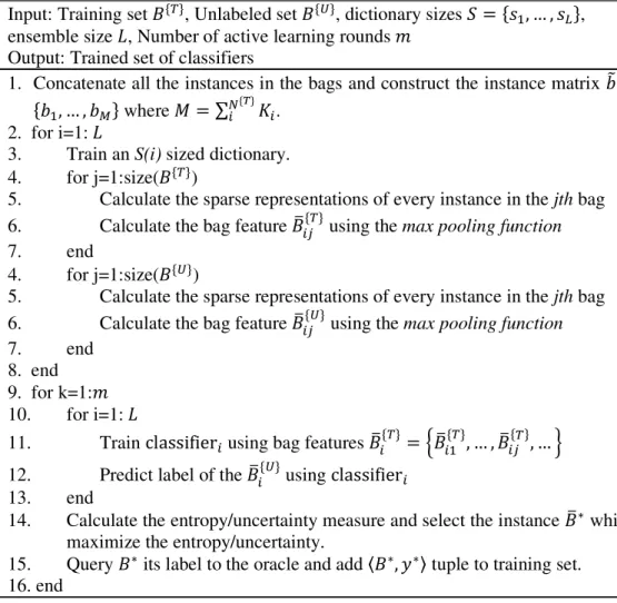 Table 4.1 :  DEMIAL algorithm. 