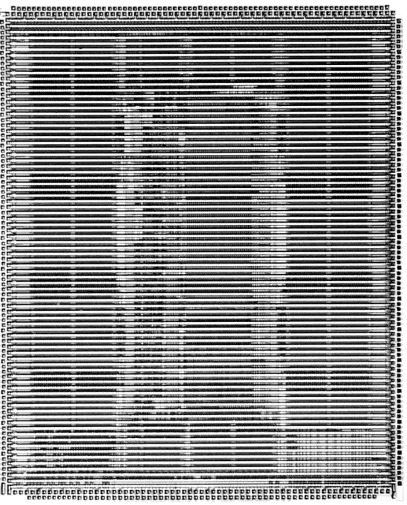 Figure 4: Die with gold bus bars