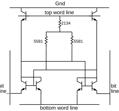 Figure 8: Cache RAM cell