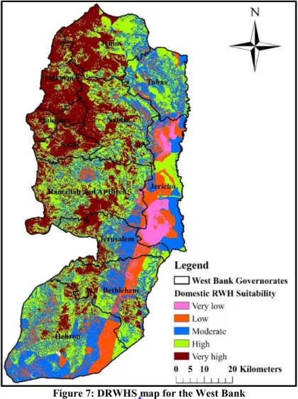 Figure 7: DRWHS map for the West Bank  172 