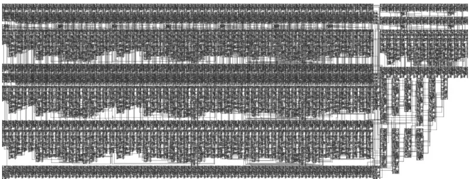 Figure 12: BIPS-1 Floating-Point Divider routed with CONTOUR