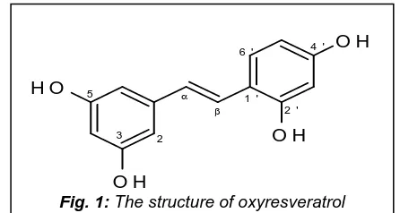 Fig. 1:O H The structure of oxyresveratrol 