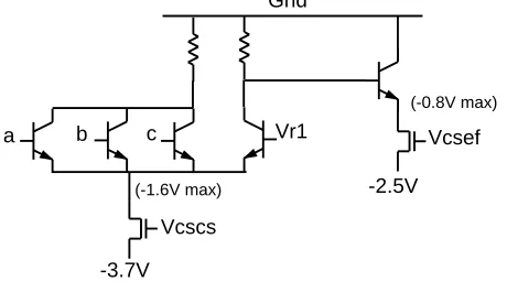 Figure 1: OR/NOR gate using nMOS current sources