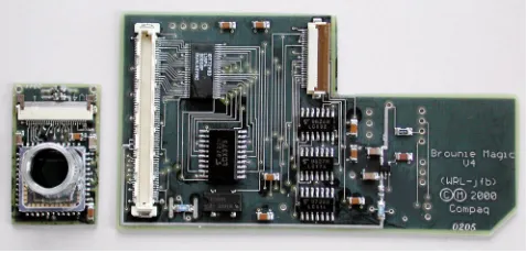 Figure 2: Image sensor and daughter card electronics. 