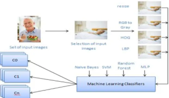 Figure 1 Flow diagram for image processing and classification