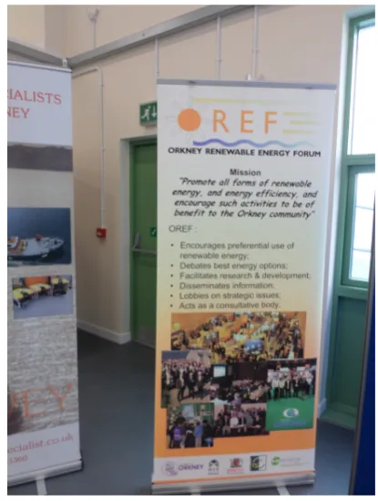 Figure 4: Image of OREF Banner from Three Liners Day, June 2014 Photographer: Self 