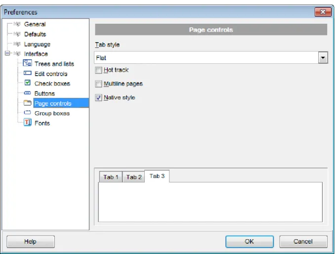 Tabs are visual elements of tab controls. Their purpose is to identify pages and switch between them