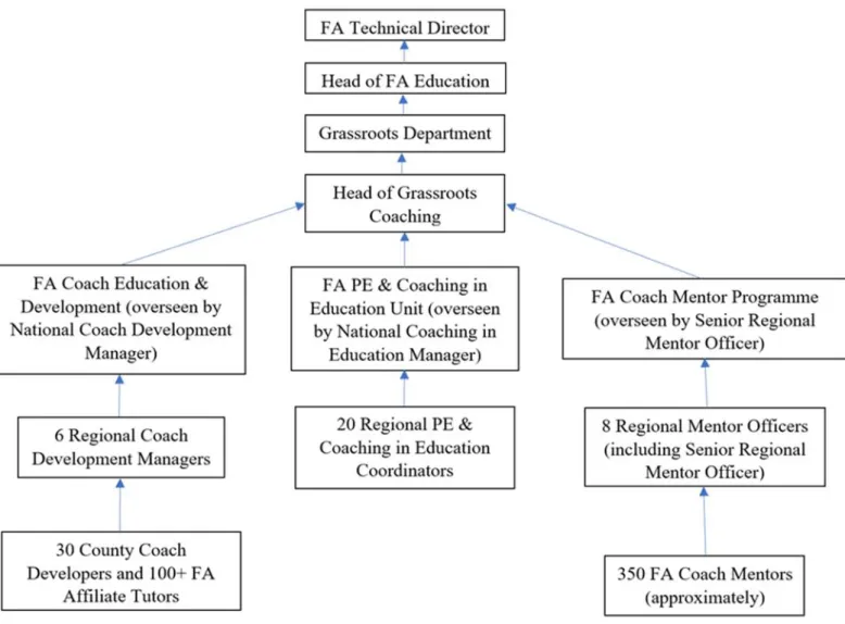 Figure 2. FA organisational structure  