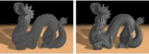 Figure 7 Simulation of grasping and rotating an object. Left: grasping object, right: rotating object.[13] 