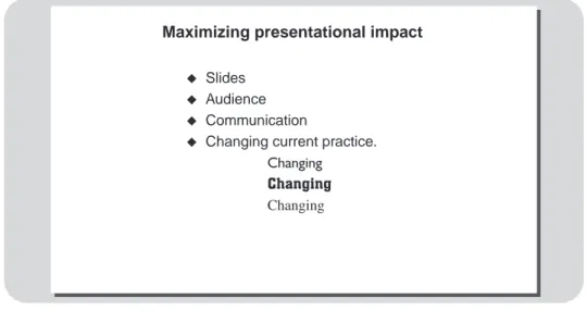 Figure 1.7 An introductory slide which uses a checklist