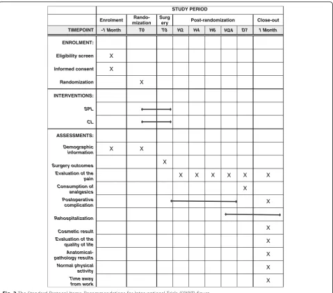 Fig. 2 The Standard Protocol Items: Recommendations for Interventional Trials (SPIRIT) figure