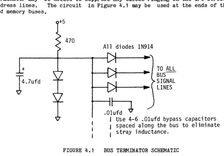 FIGURE 4.1 BUS TERMINATOR SCHEMATIC 