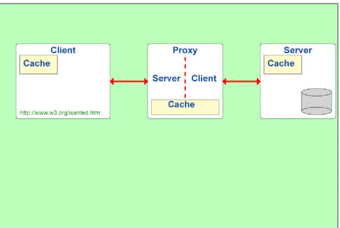Figure 1.3: Caching and Proxies 