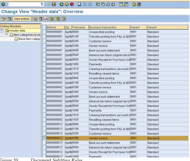 Figure 20  Document Splitting Rules 