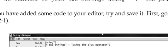 Figure 2-1 A pop - up menu appears, prompting you for a name and directory in which to save your file
