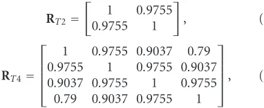 Figure 3: Water ﬁlling with M = 4, N = 1, and BPSK modulation.