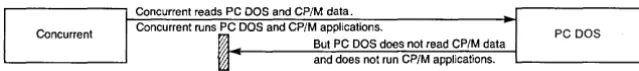 Figure 2-1. Re1ationship Between Concurrent and PC DOS 