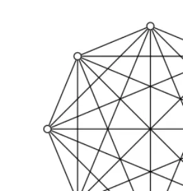 Figure 3-1. A complete graph, illustrating a round-robin tournament, or the handshake problem 