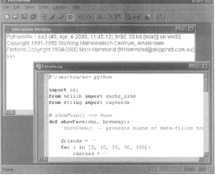 Figure 1-5. Starting IDLE in Windows