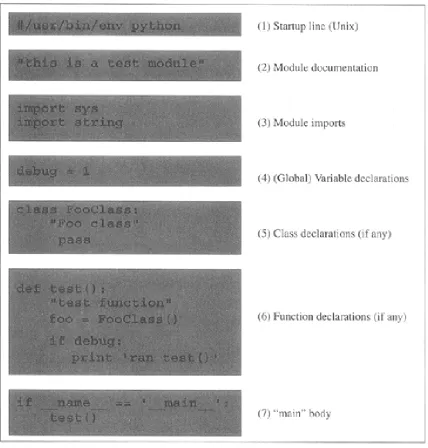 Figure 3-1. Typical Python File Structure