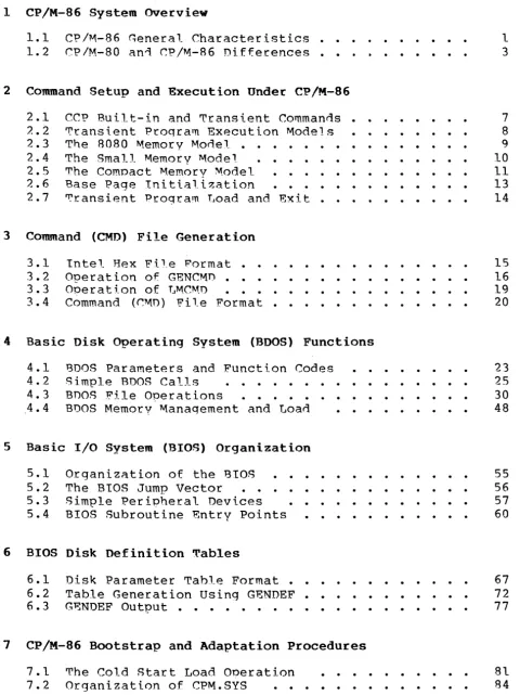 Table Generation G~NDEF Using GENDEF Output • • • • • • • 