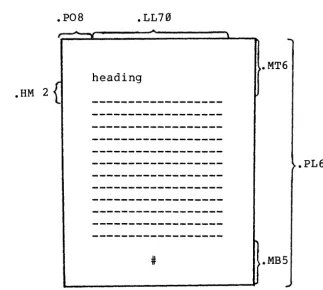 Figure 5: Illustration showing initial integer values of the spacing commands. 