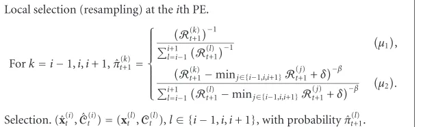 Figure 6 shows the results (trajectory and mean deviation)obtained with the same system and observation noise distri-butions as in Section 5.1 when the auxiliary BF (labeled as BF(Gaussian)) is mismatched with the dynamical system andmodels the noise processes with Gaussian densities: