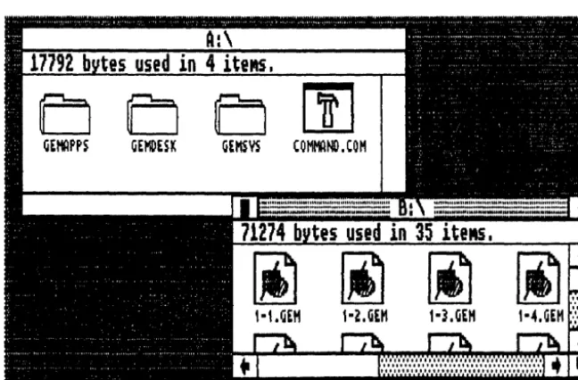 Fig. 1-10. Sliders, Scroll Bars, and arrows, move the items that are inside the window