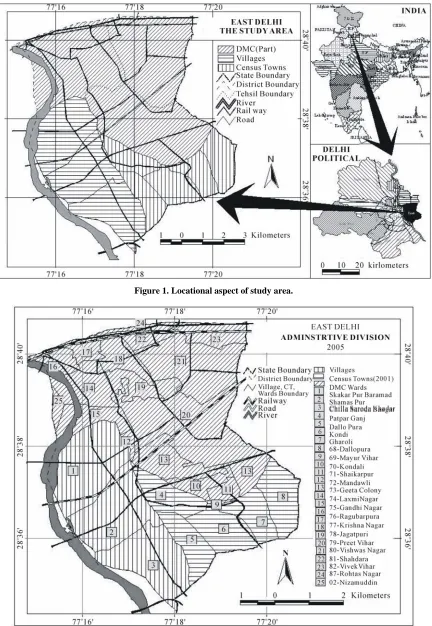 Figure 1. Locational aspect of study area.  