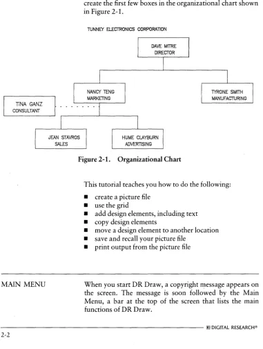 Figure 2-1. Organizational Chart 