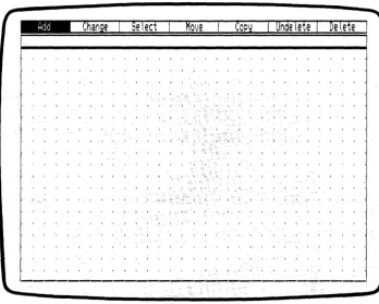 Figure 2-3. Edit Menu, Grid, and Window Frame 