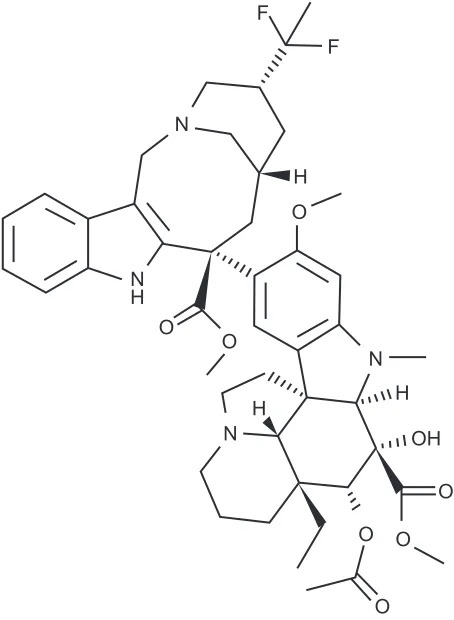 Figure 1 Structure of vinflunine.