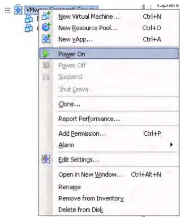 Figure 17. Power on vApp 