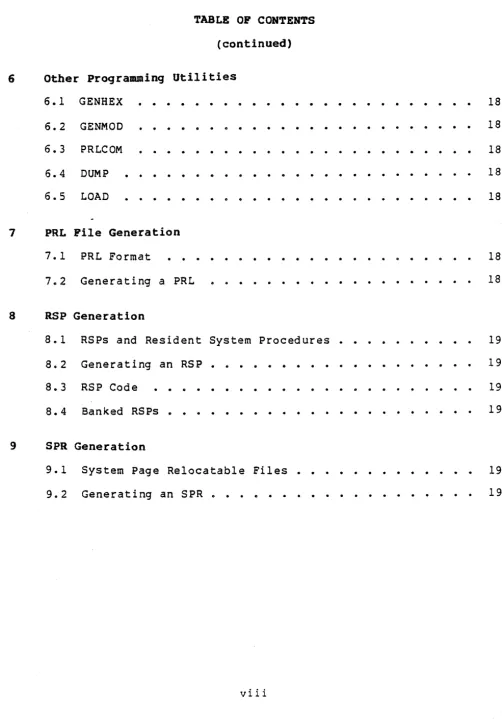 TABLE OP CONTENTS 