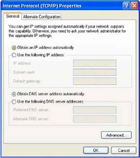 Figure 2-4  TCP/IP Properties Screen