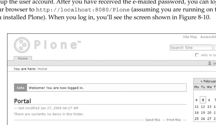 Figure 8-9 Enter the fields for Full Name, User Name, and E - mail, and then click the Register button