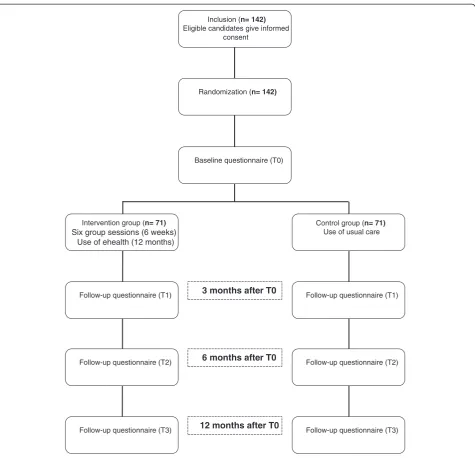 Figure 1 Flowchart showing the design of the trial.
