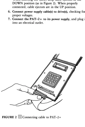 FIGURE 2 @]Connectingcable to PAT-2+ 