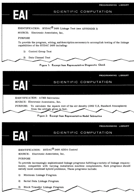 Figure 1: Excerpt from Representative Diagnostic Check 