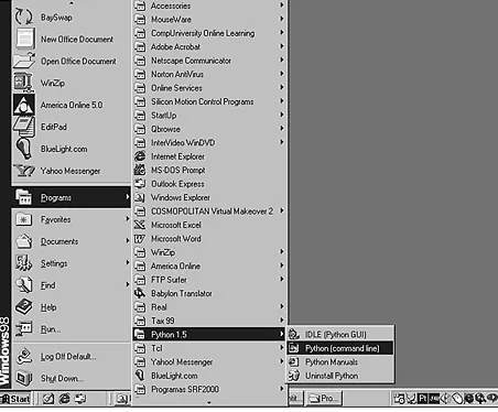 Figure 2.2. Python's command line interface is now ready to use.