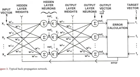 Figure 3. Typical back-propagation network. 