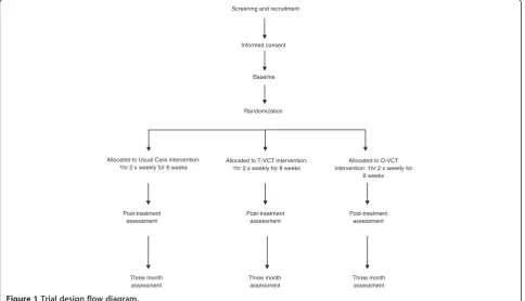 Figure 1 Trial design flow diagram.