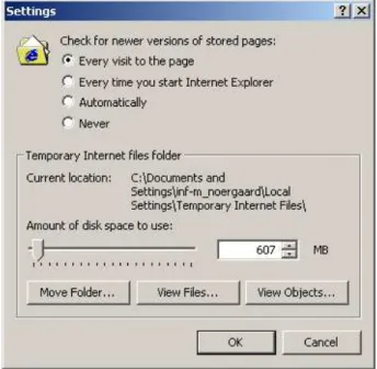 Illustration 7 The browser always checks for newer versions of the page