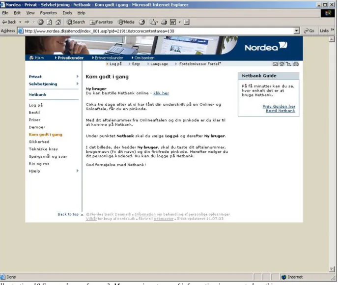 Illustration 10 Screen dump of page 3. Many various types of information is presented on this page.
