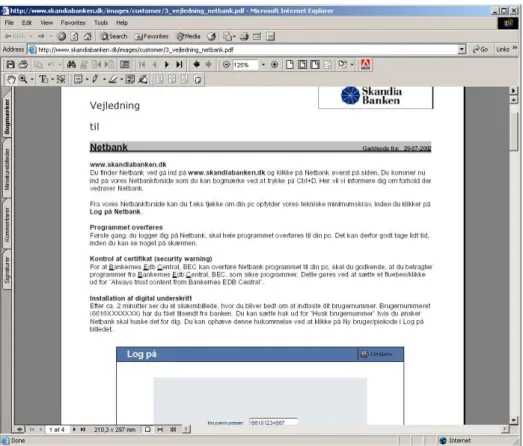Illustration 14 Screen dump of page 3. The guide to installation is full of useful examples