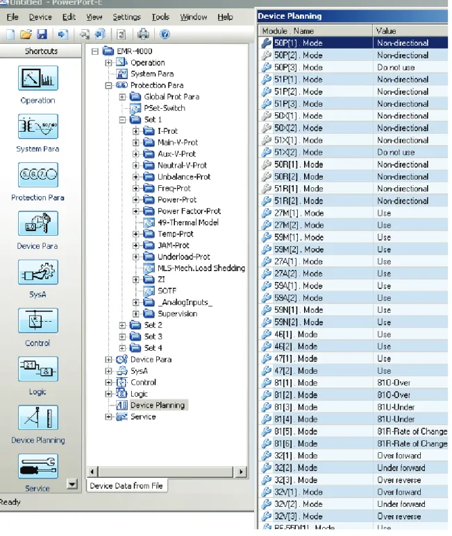 Figure 8. Powerport-E - EMR-4000 Device Planning.