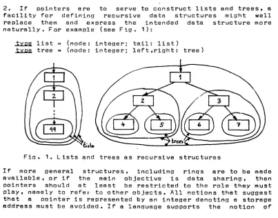 Fig. 1. Lists and trees as recursive structures 