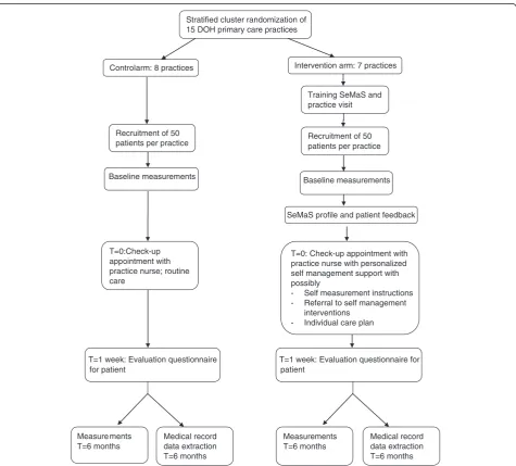Figure 2 Flow chart of the self-management screening questionnaire (SeMaS) cluster randomized trial