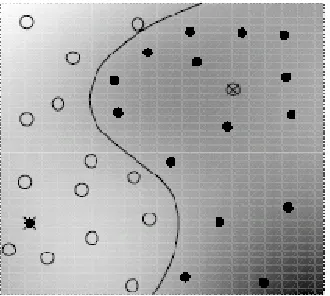 Figure 4. Mapping data points using the RBF kernel func-tion. 