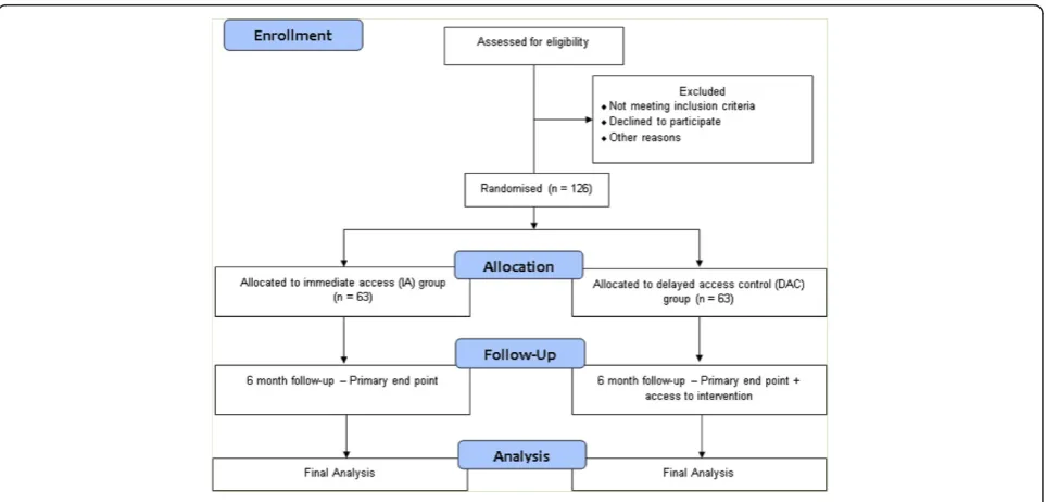 Figure 1 Flow diagram of the randomized controlled trial.